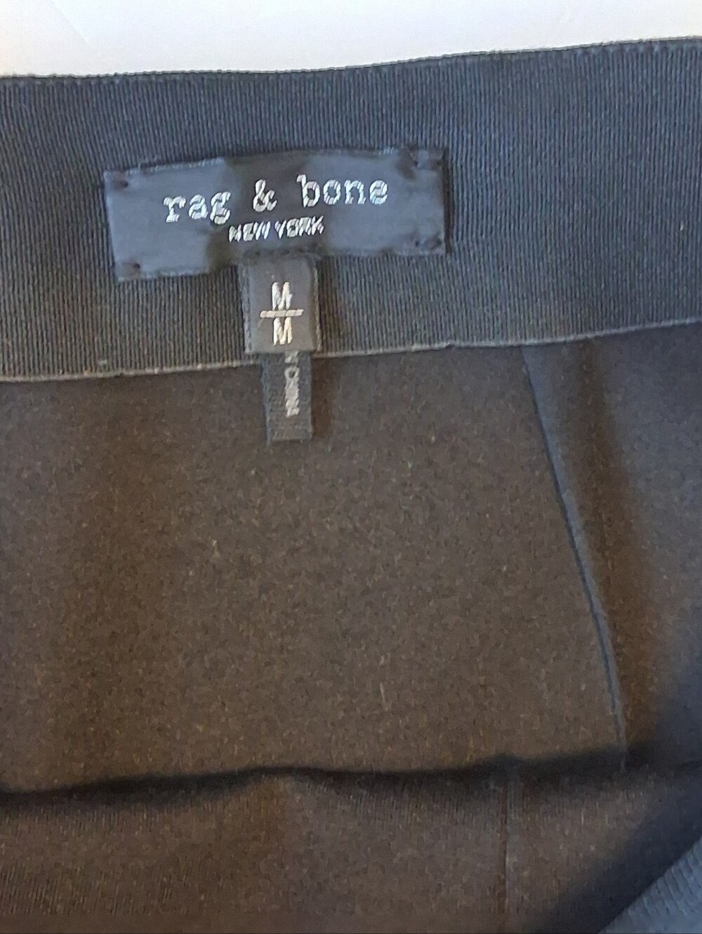 Rag & Bone Irina Kick Flare Midrise Ankle Pintuck Stretch Ponte Pants Sz M Black - Picture 6 of 12